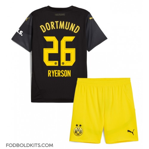 Borussia Dortmund Julian Ryerson #26 Udebanesæt Børn 2024-25 Kortærmet (+ Korte bukser)